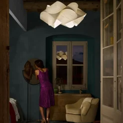 LZF Swirl pendellampe sort kabel Ø 54cm elfenben^LZF LAMPS Sale