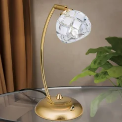 ORION Bordlamper>Maderno bordlampe med blykrystal, guld