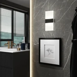 FH Lighting Væglamper|Væglamper>Magnetics LED-væglampe, sort, 22,5 cm høj