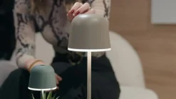 Mannera LED-bordlampe med batteri, sand^EGLO New