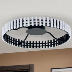 Mansion LED-loftslampe, sort og hvid Ø 63 cm^ORION Online