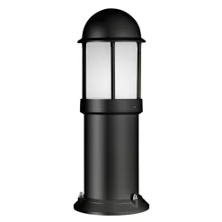 LCD Marco sokkellampe af aluminium, sort