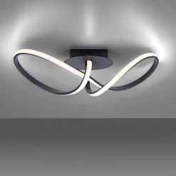 JUST LIGHT. GmbH Loftlamper|Loftlamper>Maria LED-loftlampe, kan dæmpes, sort