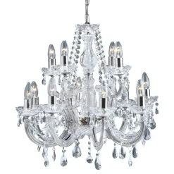 Searchlight Lysekroner>MARIE THERESE klassisk lysekrone, krom