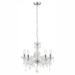 Marie Therese lysekrone, klar, 5 lyskilder^Searchlight Online