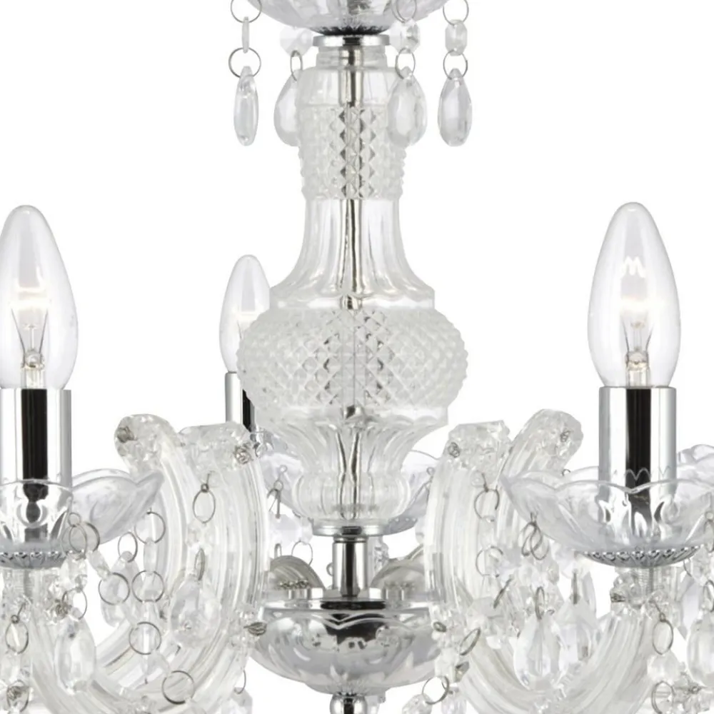 Marie Therese lysekrone, klar, 5 lyskilder^Searchlight Online