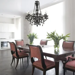 Marie Therese lysekrone, mørkegrå, 8 lyskilder^Searchlight Online