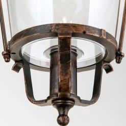 Mariella udendørs hængelampe, sort-kobber, metal^ORION Discount