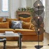 Gulvlampe Screen, sort, rattan, 179 cm høj^MARKET SET Outlet
