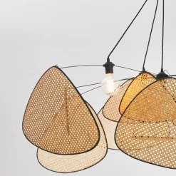 MARKET SET hængelampe Screen XXL, 90 cm, natur, rattan