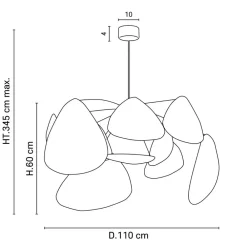 hængelampe Screen XL, 60 cm, hvid, papir^MARKET SET Sale