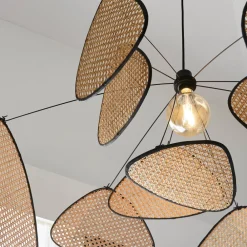 hængelampe Screen XL, 60 cm, natur, rattan^MARKET SET Sale