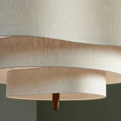 MARKET SET Pebble tekstil-hængelampe creme Ø 78 cm