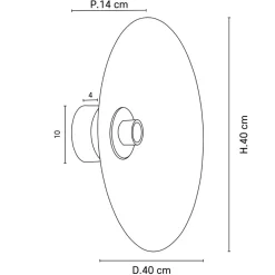 MARKET SET Sonia Laudet væglampe Ø 40 cm khaki