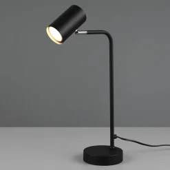 Trio Lighting Arbejdsrum/Kontor|Bordlamper>Marley bordlampe, sort, højde 45 cm, metal