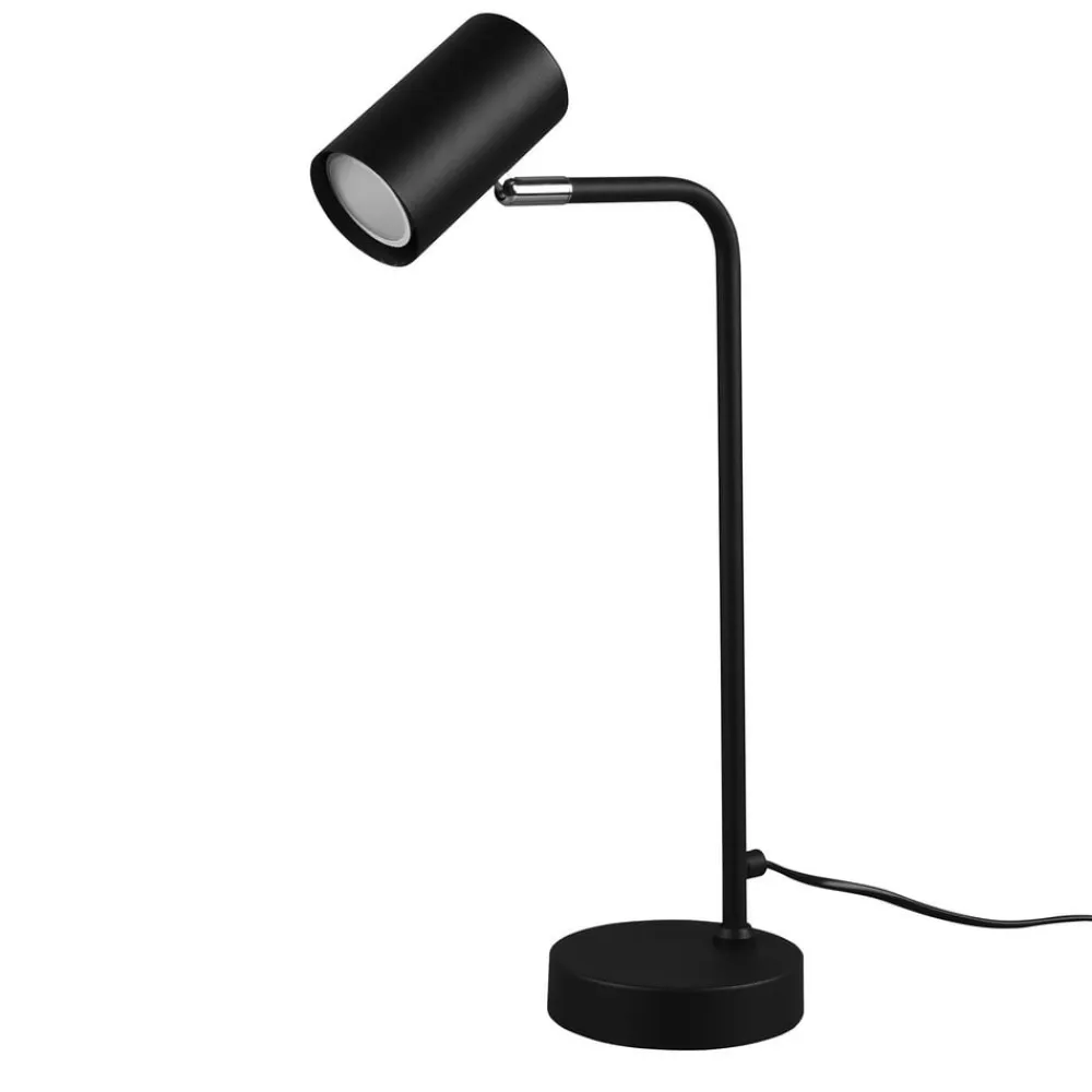 Trio Lighting Arbejdsrum/Kontor|Bordlamper>Marley bordlampe, sort, højde 45 cm, metal