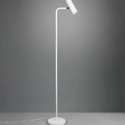 Trio Lighting Marley gulvlampe, hvid, højde 151 cm, metal