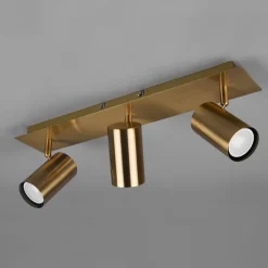 Trio Lighting Gang|Loftlamper>Marley loftspot, antik messing, 3 lyskilder