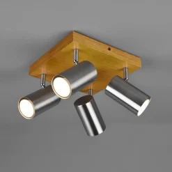 Trio Lighting Marley loftspot, mat nikkel, 4 lyskilder