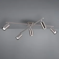 Trio Lighting Loftlamper|Spotlights>Marley loftspot, mat nikkel 5 lyskilder