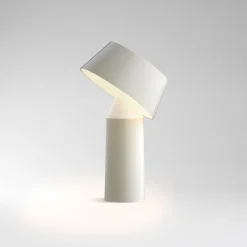 Bicoca LED-bordlampe, batteri, perlehvid^MARSET Hot