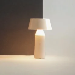 Bicoca LED-bordlampe, batteri, perlehvid^MARSET Hot