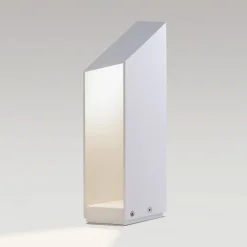 LED-sokkellampe Domus, højde 37 cm, hvid, aluminium^MARSET Best