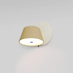 MARSET Væglamper>Tam Tam væglampe 1 lyskilde mat hvid/sand