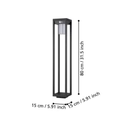 Martano LED-gadelampe med solcelle og sensor^EGLO Sale