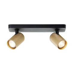 Brilliant Marty vægspot, sand/guld/sort, 2 lyskilde