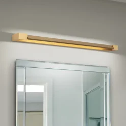 ORION Marylin væglampe til badeværelset, længde 90 cm, guld, aluminium