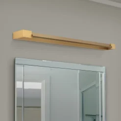 ORION Marylin væglampe til badeværelset, længde 90 cm, guld, aluminium