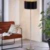 EGLO Maserlo ædel stof-gulvlampe