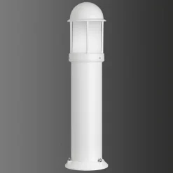 LCD Mason pulverlakeret gadelampe, hvid