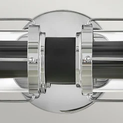 HINKLEY Masthead væglampe til badeværelset, krom, 2 lyskilder, højde 61 cm, IP44