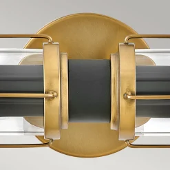 HINKLEY Masthead væglampe til badeværelset, messing, 2 lyskilder, højde 61 cm