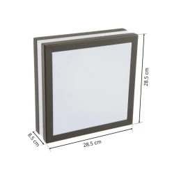 Brilliant Matteo udendørs loftlampe, 2 x E27, IP44, antracit