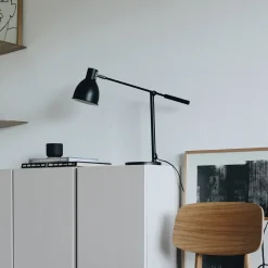 Maul finja bordlampe, sort, metal, justerbar