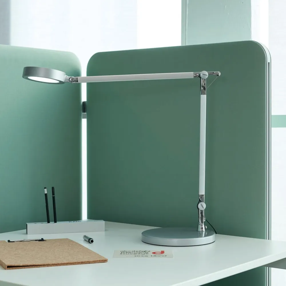 grace LED-bordlampe, sølvfarvet, 37 cm, dæmpbar, CCT^Maul Discount