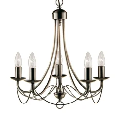 MAYPOLE stilfuld lysekrone med 5 lyskilder^Searchlight Online