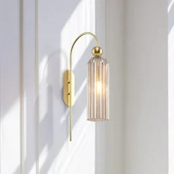 Maytoni Væglamper|Væglamper>Antic væglampe, glasskærm i cognac