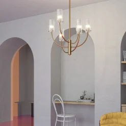 Arco hængelampe med 6 glasskærme^Maytoni Online