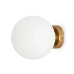 Maytoni Basic form væglampe, hvid/guld