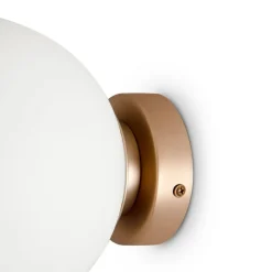 Maytoni Basic form væglampe, hvid/guld