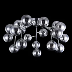 Maytoni Loftlamper>Dallas loftlampe, 20 glaskugler, krom