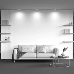 Maytoni downlight Hoop, hvid, højde 5 cm, Ø 8,5 cm, aluminium, GX53