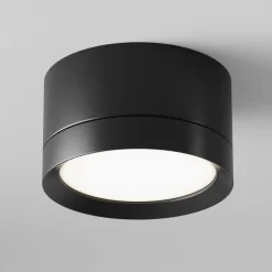 downlight Hoop, sort, højde 5 cm Ø 8,5 cm aluminium GX53^Maytoni Online