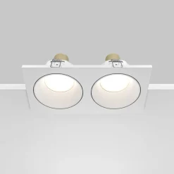 Maytoni forsænket loftlampe Zoom hvid 17 x 9 cm 2 lyskilder IP65