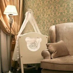 Grace gulvlampe, 1 lyskilde, messing/beige^Maytoni Best