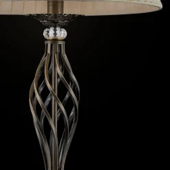 Grace gulvlampe, 1 lyskilde, messing/beige^Maytoni Best